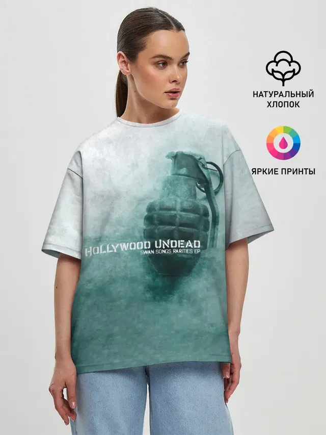 Женская футболка оверсайз