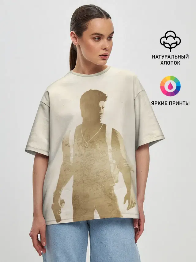 Женская футболка оверсайз