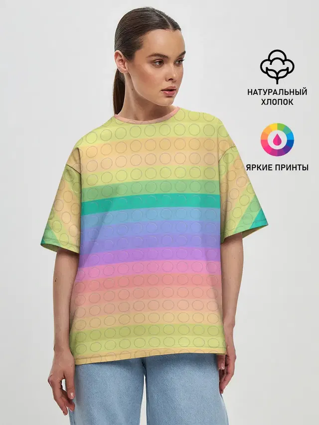 Женская футболка оверсайз