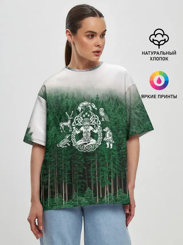 Женская футболка оверсайз