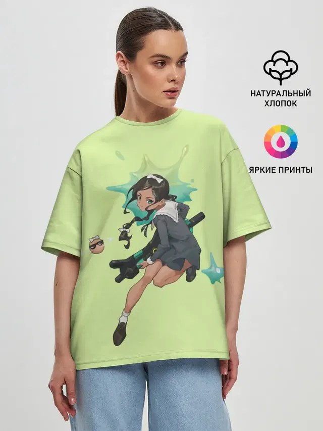 Женская футболка оверсайз