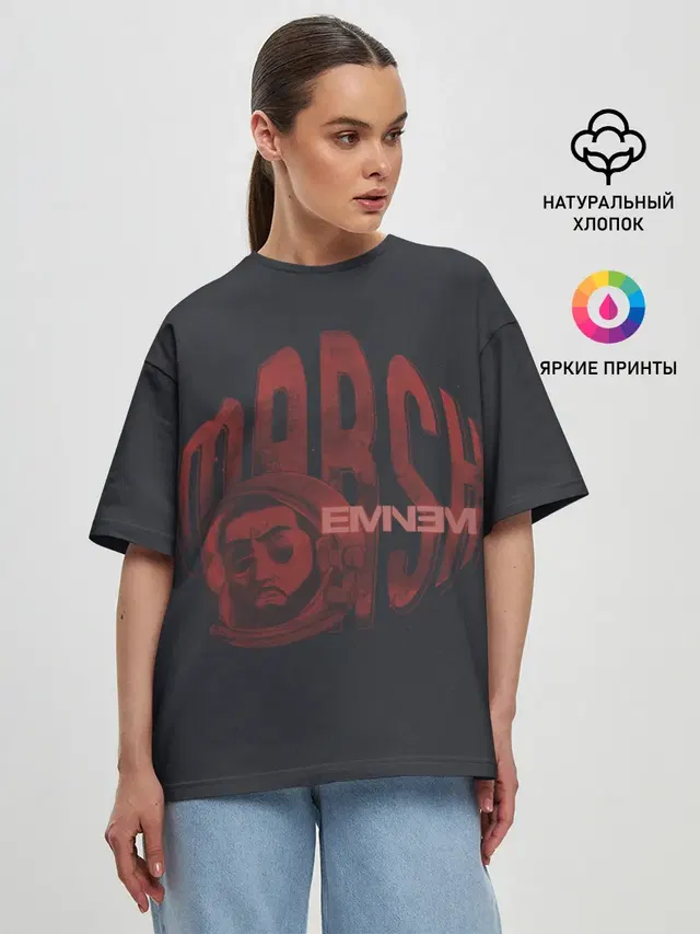 Женская футболка оверсайз