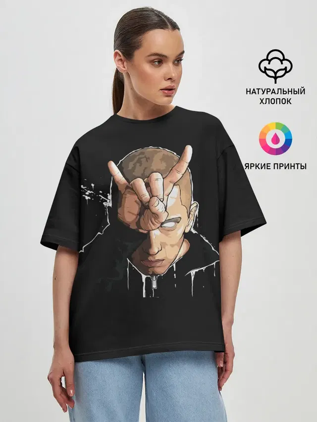 Женская футболка оверсайз