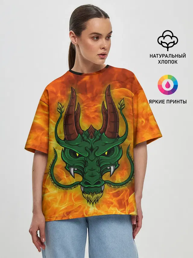 Женская футболка оверсайз