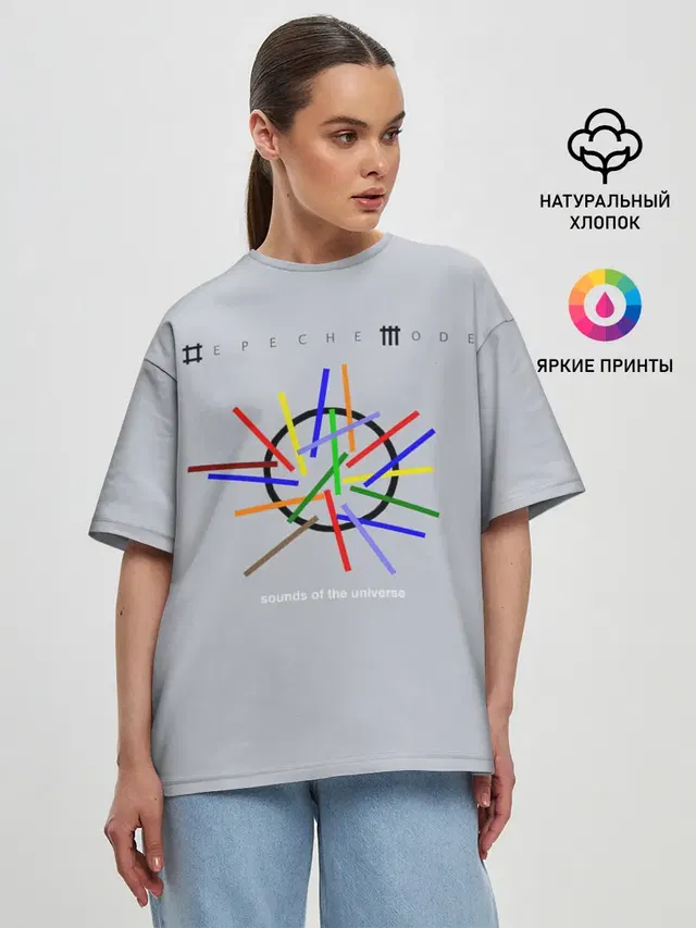 Женская футболка оверсайз