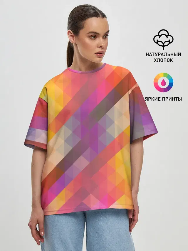 Женская футболка оверсайз