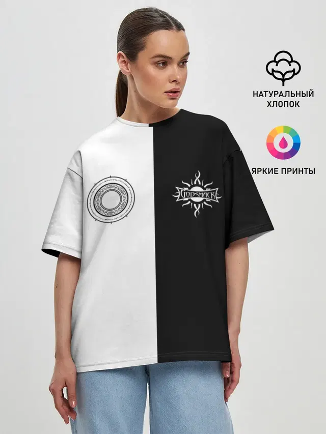 Женская футболка оверсайз