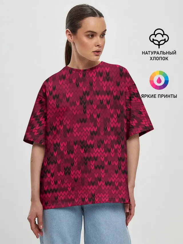 Женская футболка оверсайз