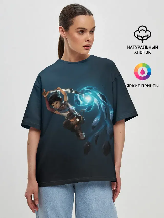 Женская футболка оверсайз