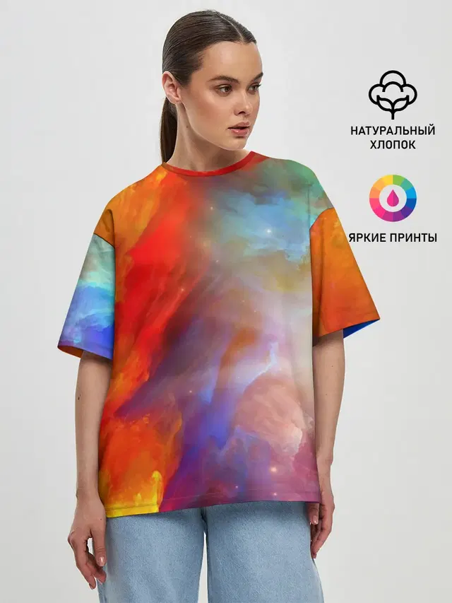 Женская футболка оверсайз