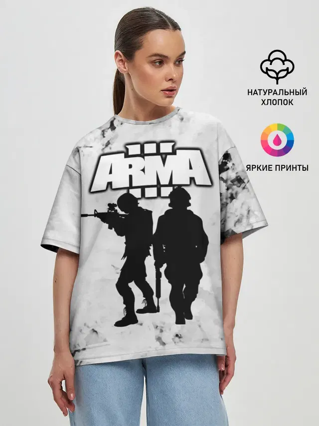 Женская футболка оверсайз