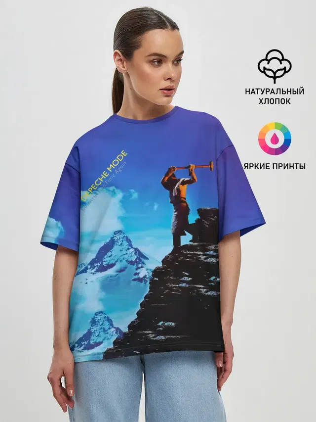 Женская футболка оверсайз