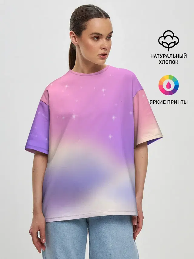 Женская футболка оверсайз