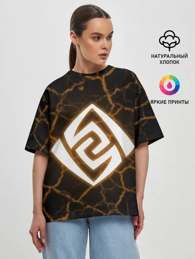 Женская футболка оверсайз