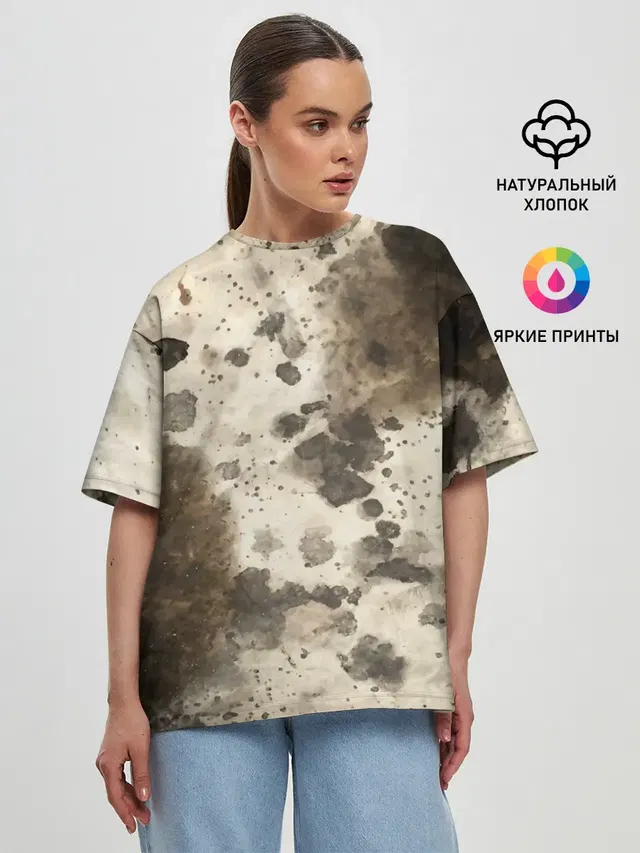 Женская футболка оверсайз