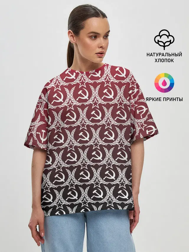 Женская футболка оверсайз