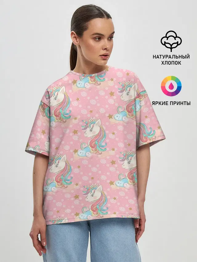 Женская футболка оверсайз