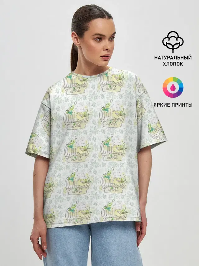 Женская футболка оверсайз