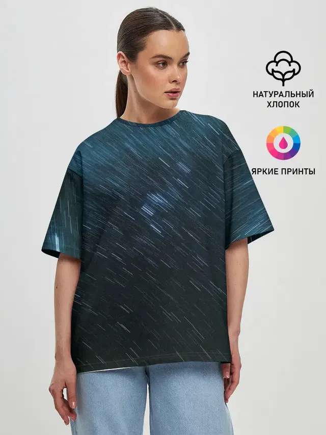 Женская футболка оверсайз