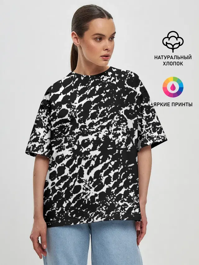 Женская футболка оверсайз