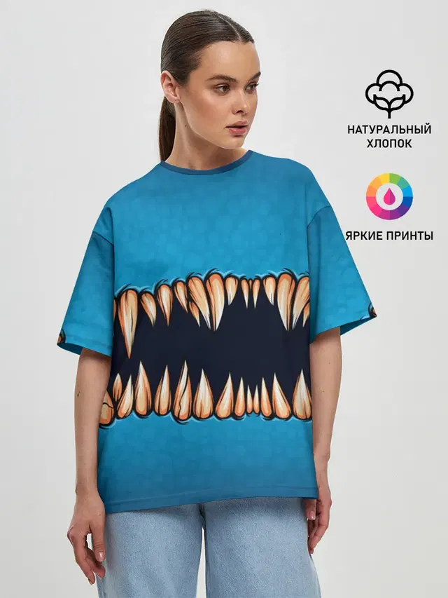 Женская футболка оверсайз