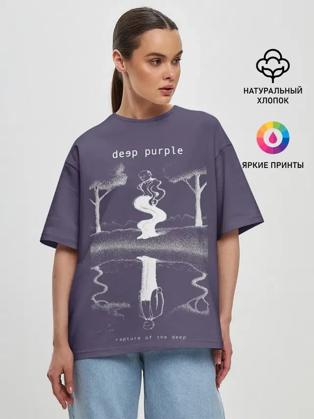 Женская футболка оверсайз с принтом «Deep Purple — Rapture of the Deep - Deep Purple»