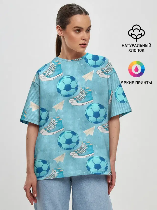 Женская футболка оверсайз