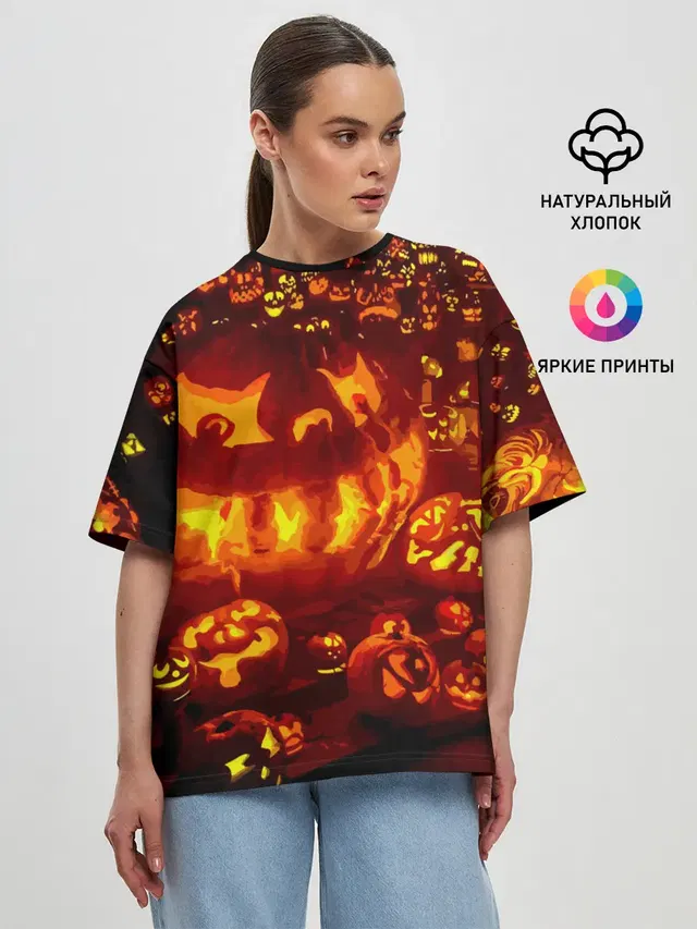 Женская футболка оверсайз