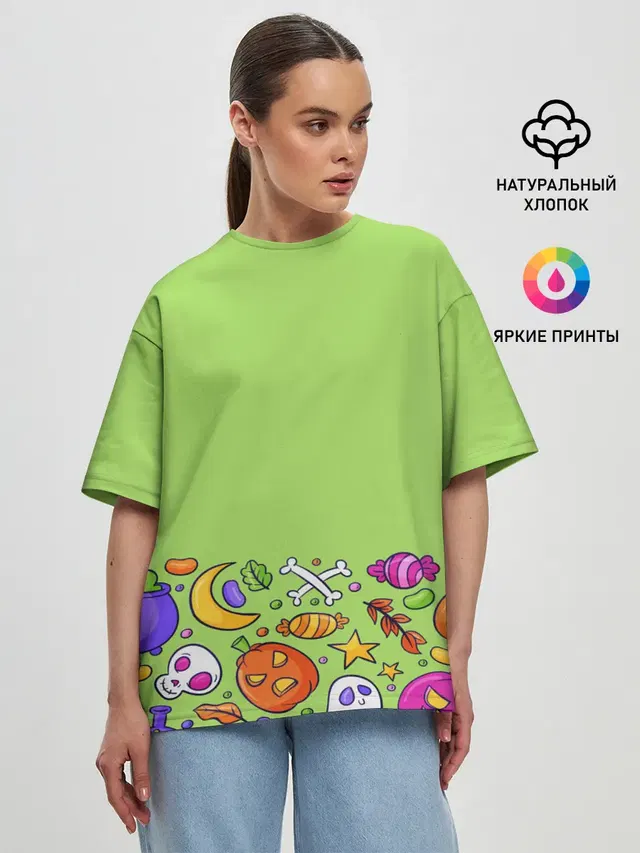 Женская футболка оверсайз