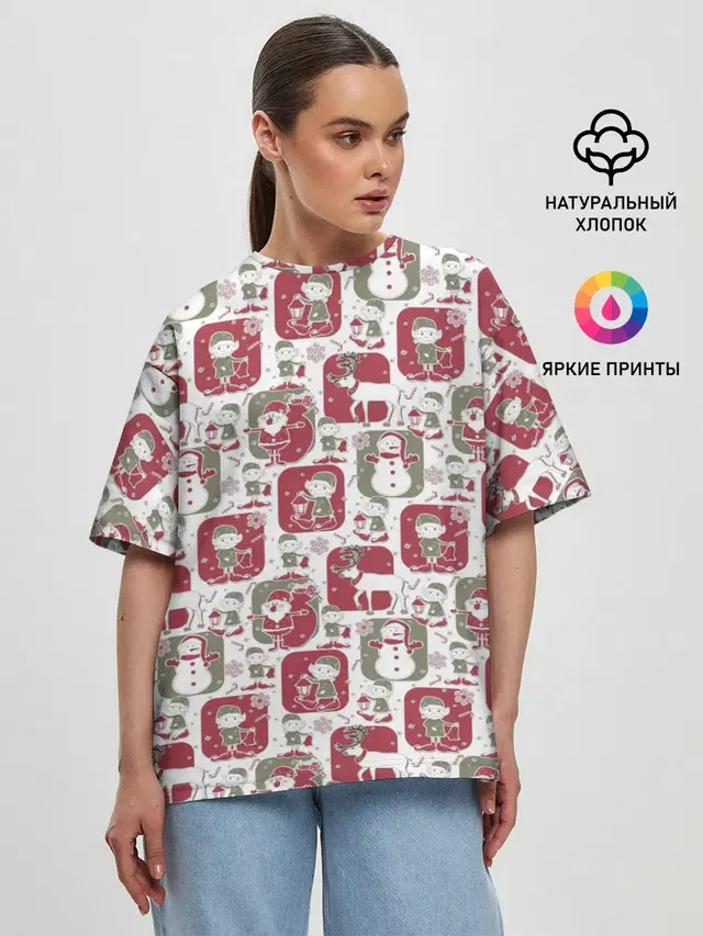 Женская футболка оверсайз