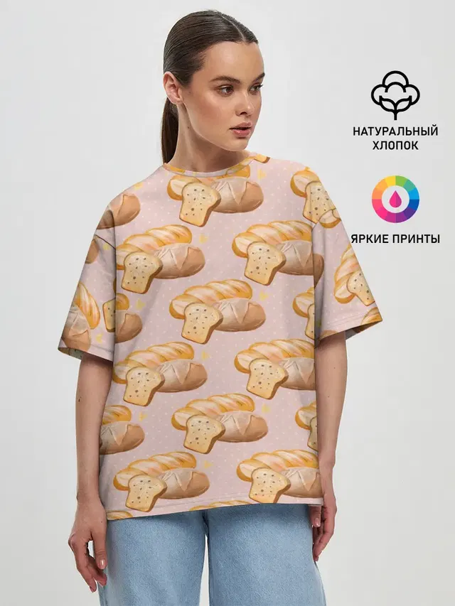 Женская футболка оверсайз