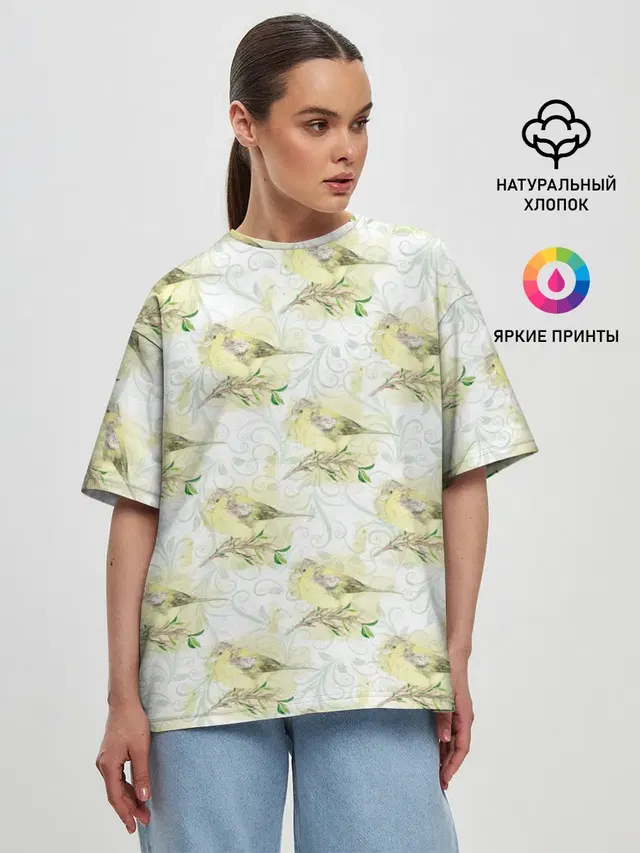 Женская футболка оверсайз