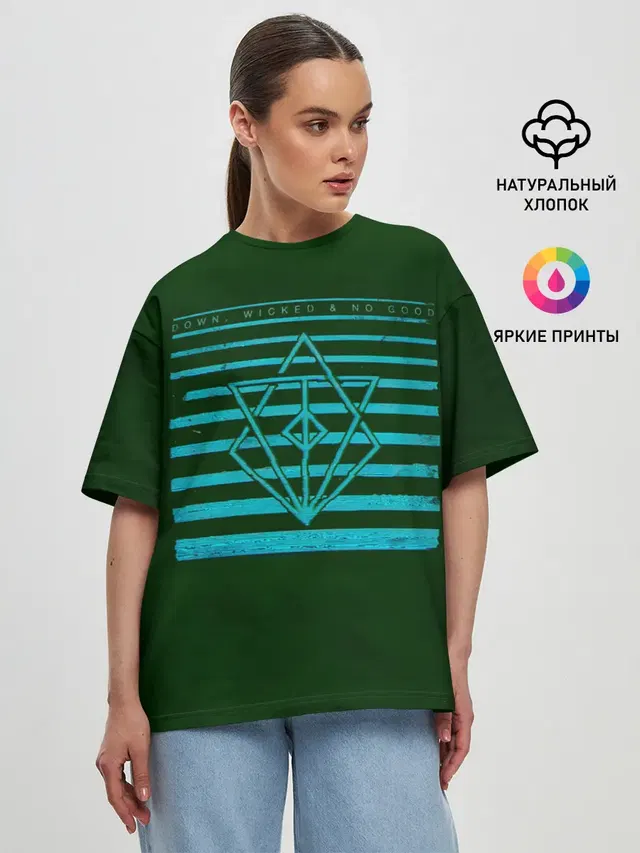 Женская футболка оверсайз