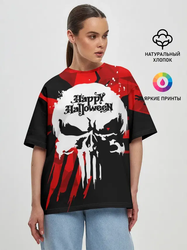 Женская футболка оверсайз