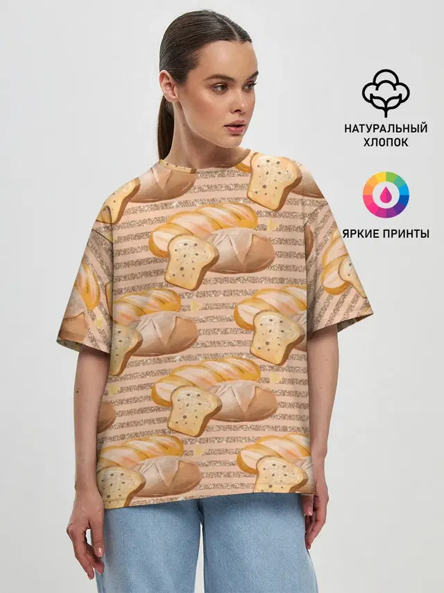 Женская футболка оверсайз
