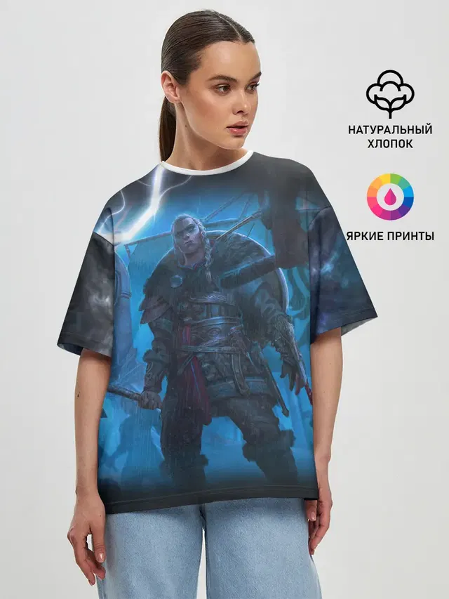 Женская футболка оверсайз