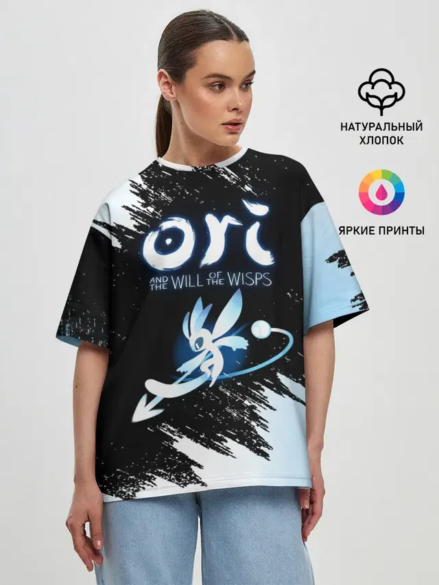 Женская футболка оверсайз