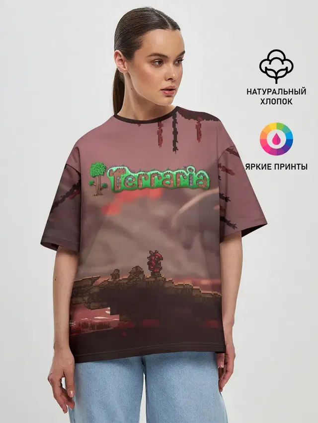 Женская футболка оверсайз