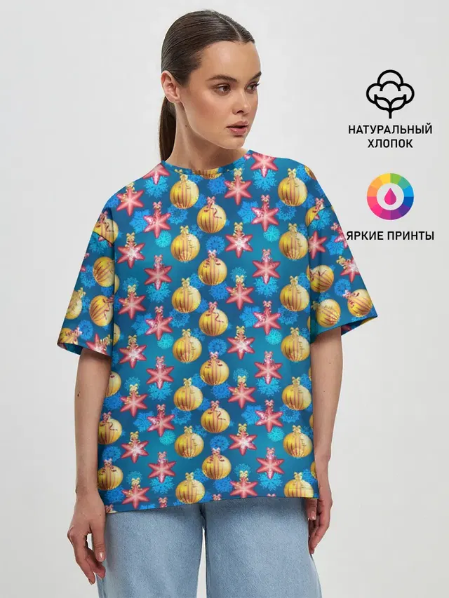 Женская футболка оверсайз