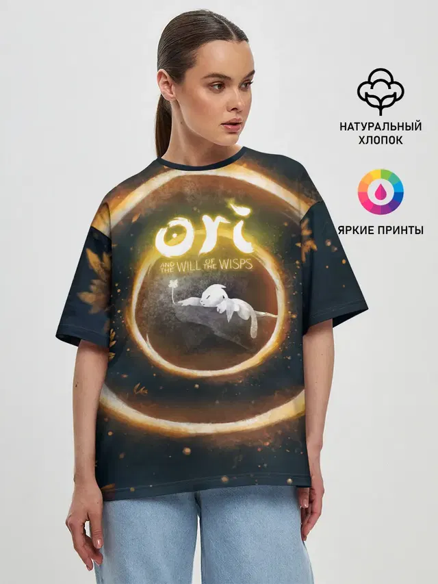 Женская футболка оверсайз