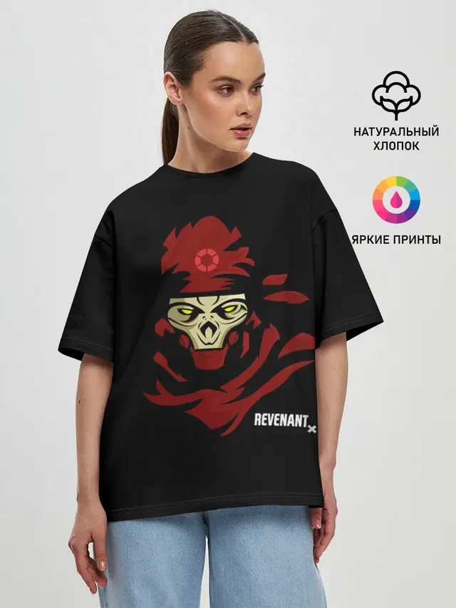 Женская футболка оверсайз с принтом «Рукотворный кошмар»