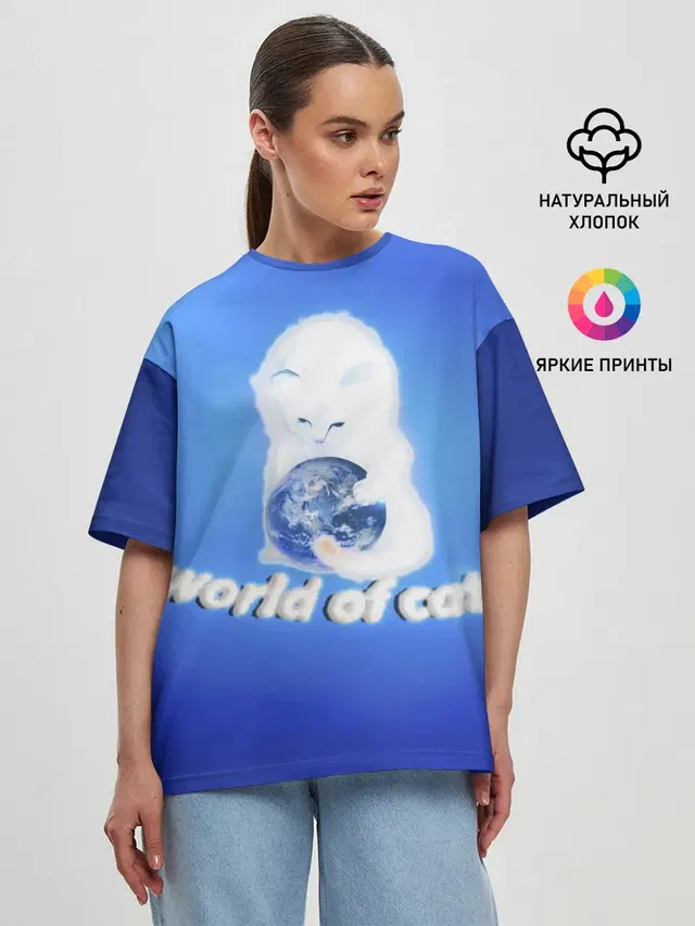 Женская футболка оверсайз