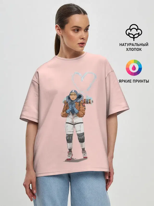 Женская футболка оверсайз