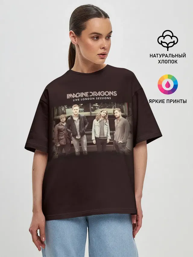 Женская футболка оверсайз