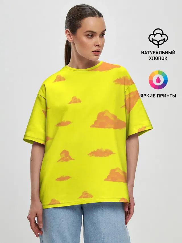 Женская футболка оверсайз