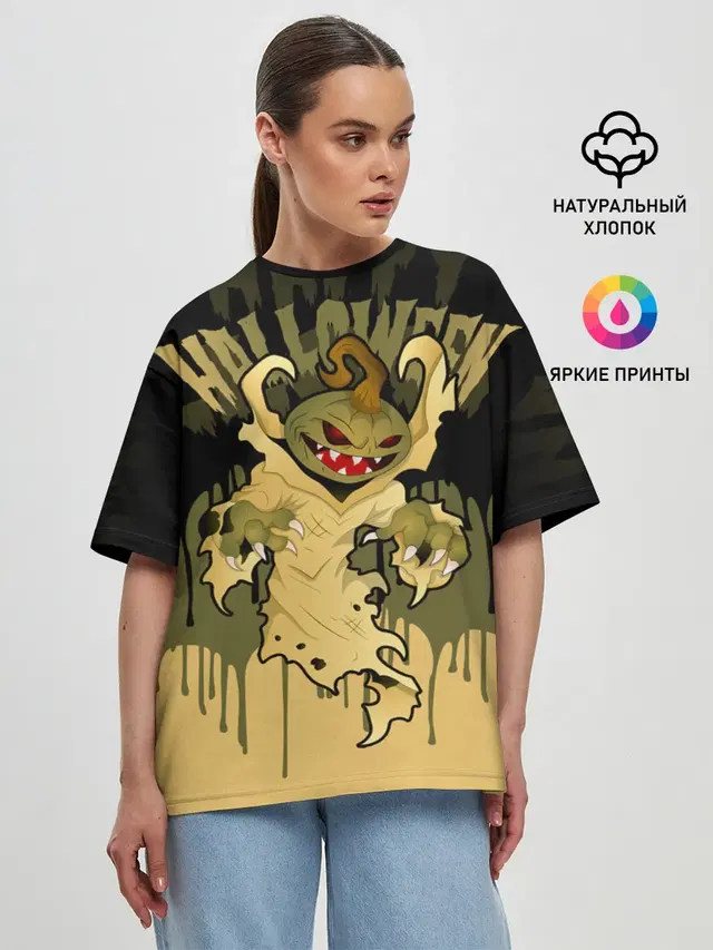Женская футболка оверсайз