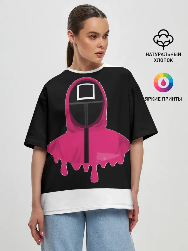 Женская футболка оверсайз