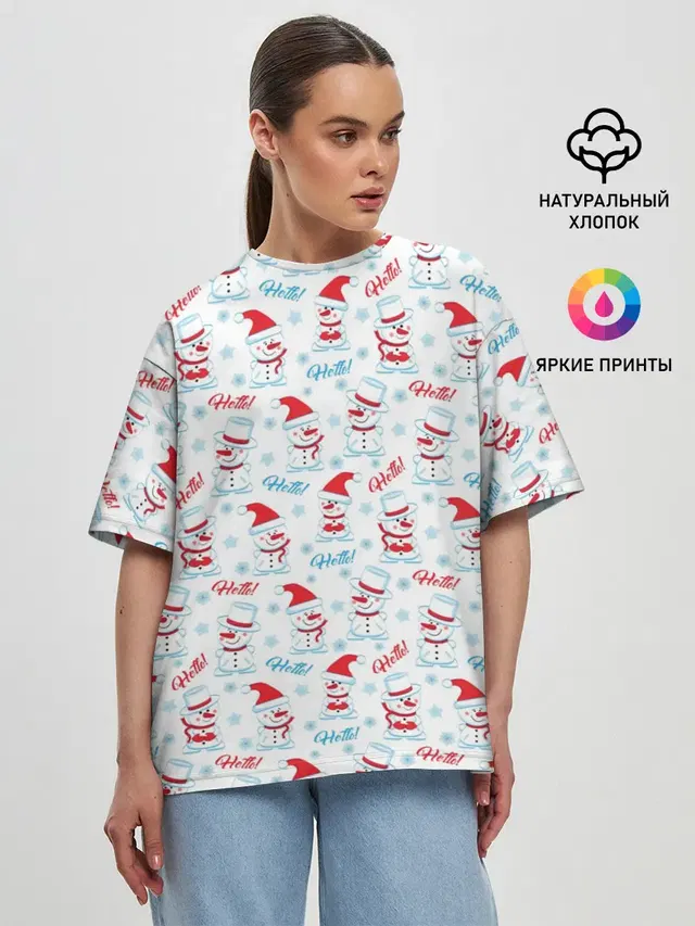 Женская футболка оверсайз
