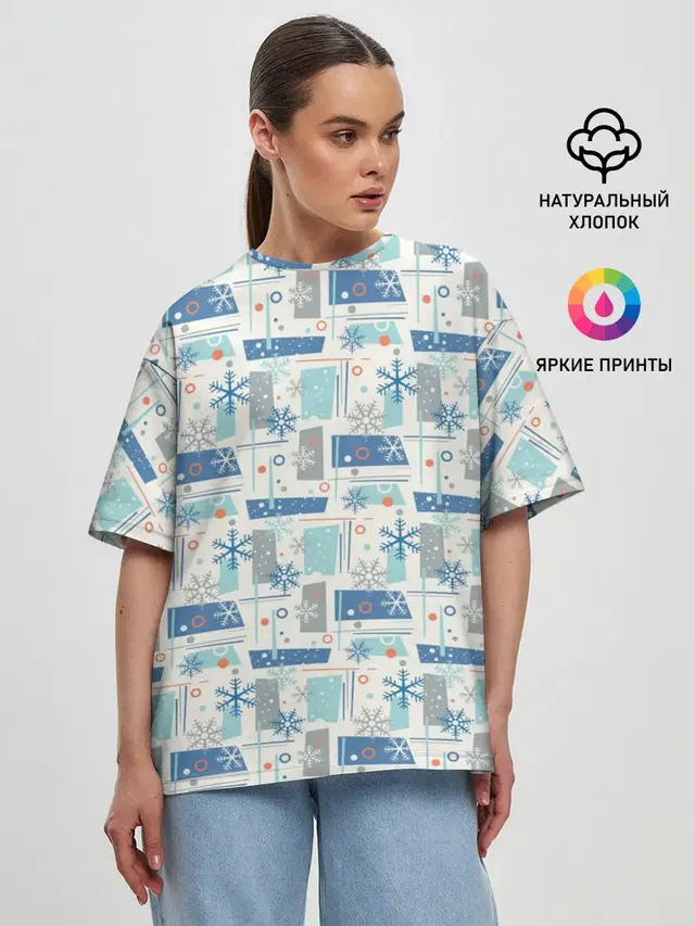 Женская футболка оверсайз