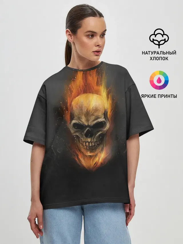 Женская футболка оверсайз